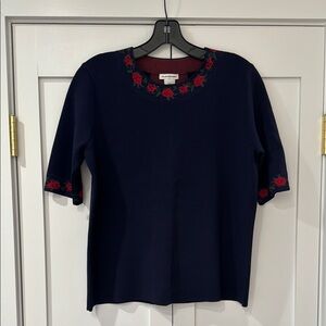 Club Monaco rose trimmed open back top